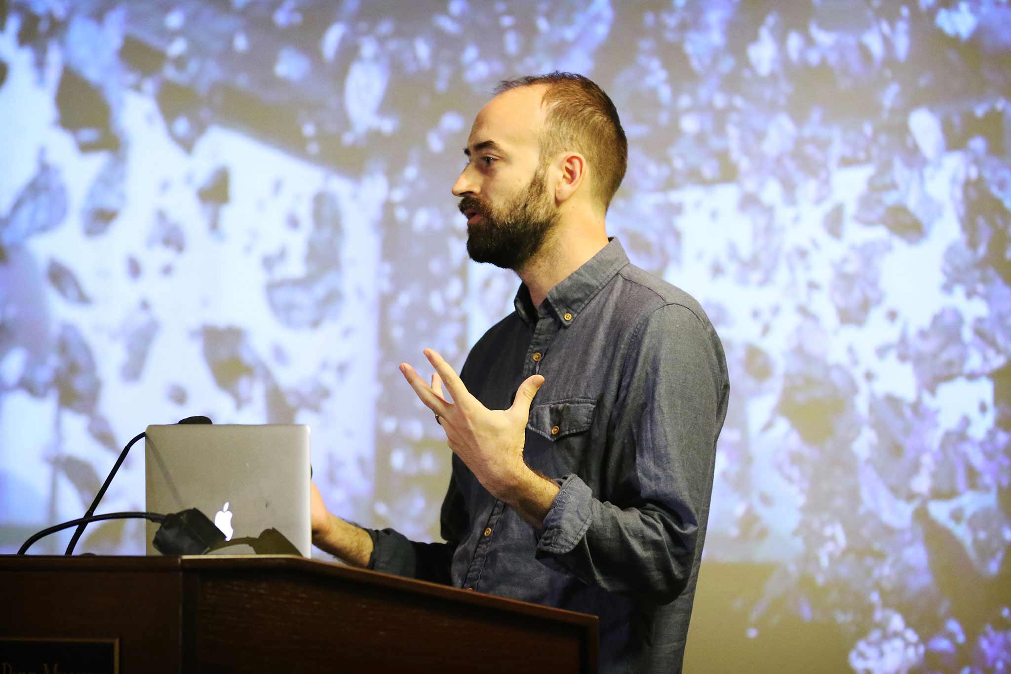 Red Paper Heart’s Zander Brimijoin talks immersive art installations during his presentation, “The Art of Messing with People“